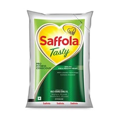 Saffola Tasty Refined Cooking oil | Blend of Rice bran & Corn oil | Pro Fitness Conscious